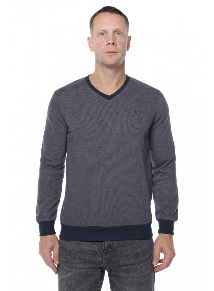 Bluza barbateasca Naiky, groasa, Gri